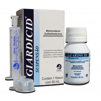 Giardicid Suspensão - 50ml Giardicid Suspensão - 50ml